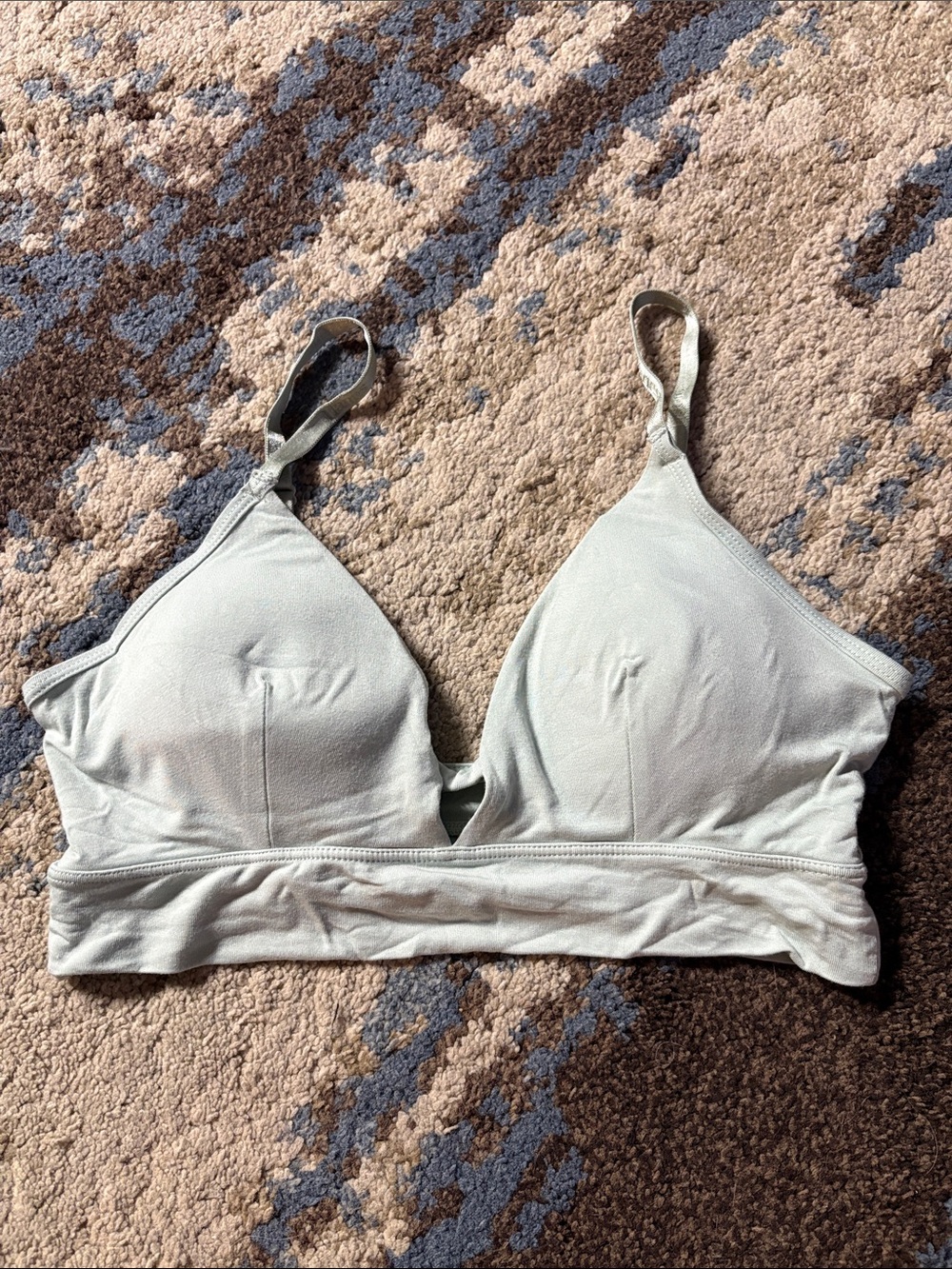 Hanes Sage Green Wireless Bralette - Soft Stretch